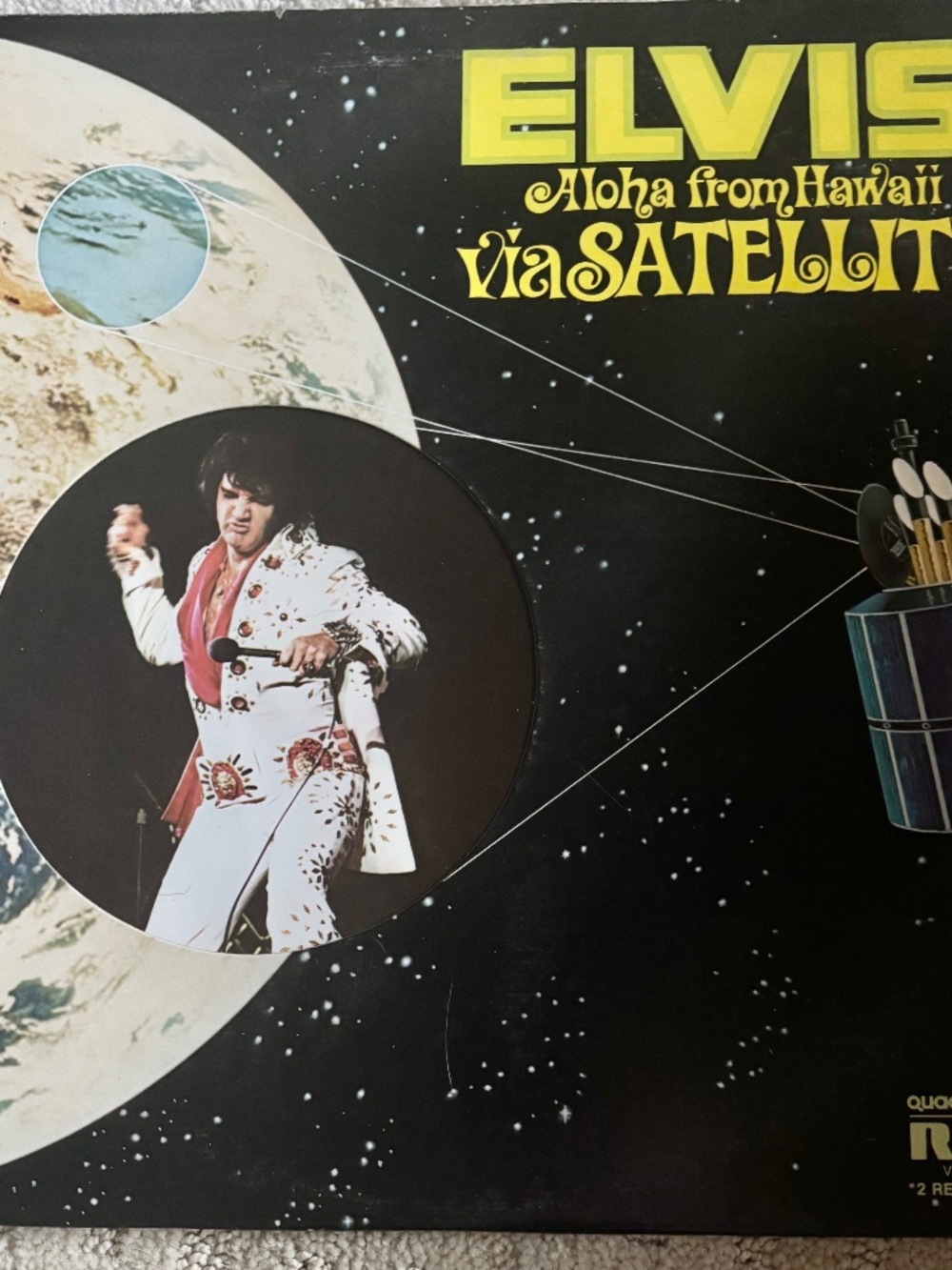 Elvis Presley 1972 Aloha From Hawaii Via Satellite Vintage Vinyl Record